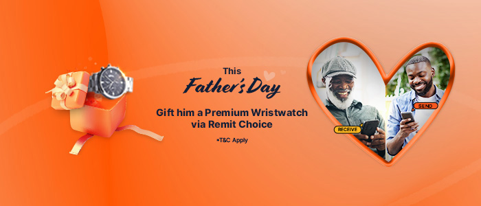 Send money to your father via Remit Choice and gift him a watch 