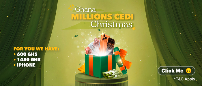 Send money to Ghana Refer your friends and enter biggest christmas giveaway of Millions Cedis