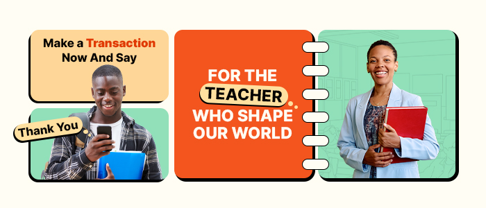 make a transaction now and say thank you to the teachers who shape our world on international teachers day 2025 